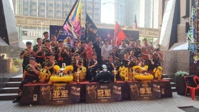 联胜杯传统舞狮赛  万挠玄龙体育会夺冠