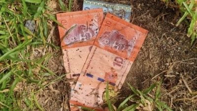 外送员顾客院子“寻宝” 挖土取货到付款掀议