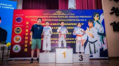 冲绳空手道学联中小学大赛   麦德安：磨练意志品格