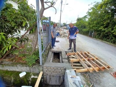 安邦新村12路及13路  沟渠提升工程料月中完成 