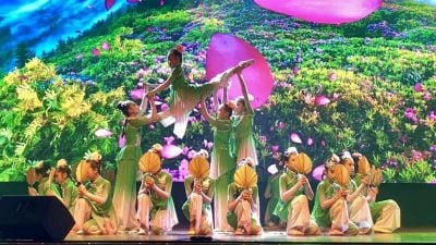 巴生县华小中华民族舞蹈赛   兴华小学夺冠 班A居亚 