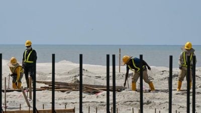 摩立海滩4700万换新装  工程进度达85%