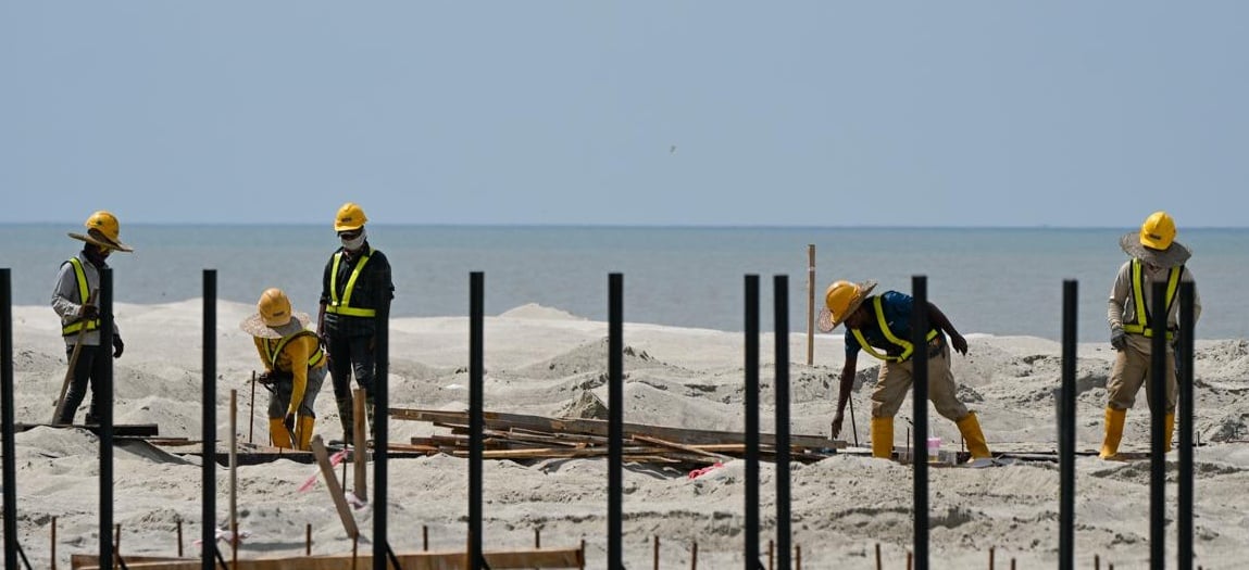 大都会/摩立海滩维护工程进度达85%