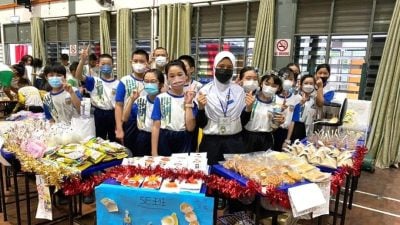 锡米山学校筹建有盖篮场   8日办小小企业家义卖