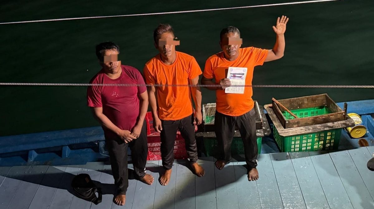 大都会/雪APMM扣查3无证外劳渔工和鱼获