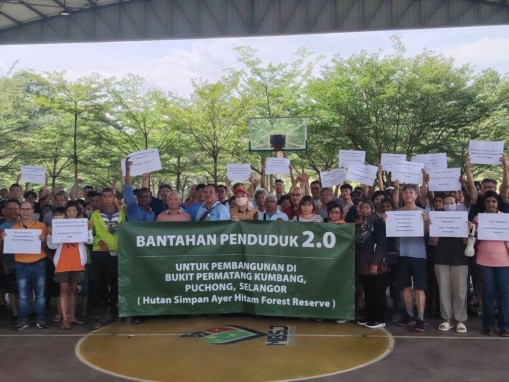 大都会（第三版头）/近百人和平请愿 联署签名要求雪州政府取消亚依淡森林保留地部分地段发展项目