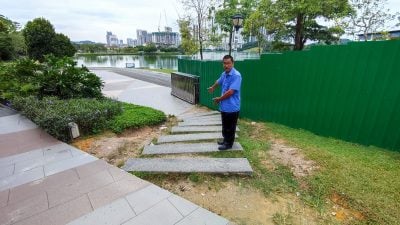 甲洞大都会公园  无障碍设施不足 