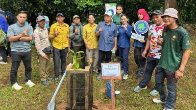 提升保护森林生态意识 150人齐种树 目标1100棵
