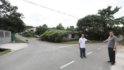 房地部拨10.3万   梳邦新村3道路重铺