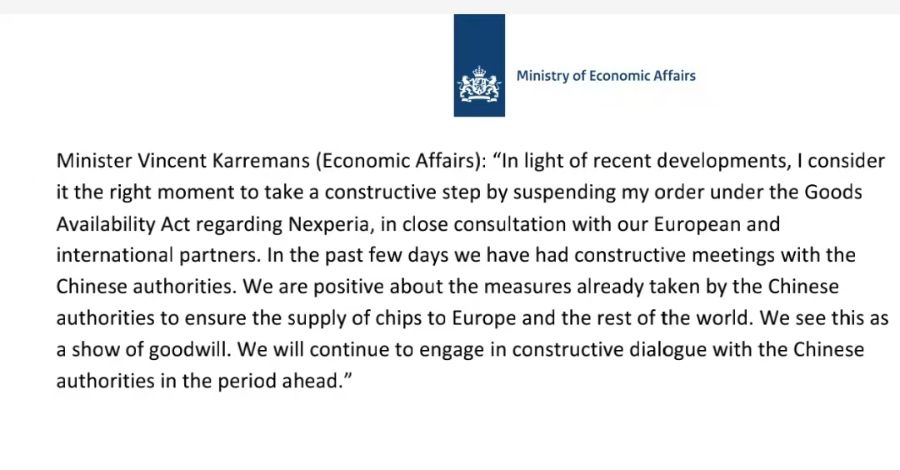 安世风波  闻泰科技：荷兰政府“套路甩锅”  反对非法结果“合法化”