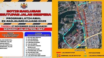 居銮数条路段本月27日关闭  民众受促使用替代路线