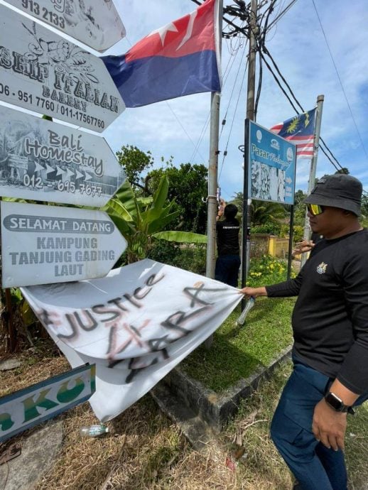 **已签发**柔：东甲县会拆2907违例广告 多为阿窿宣传单