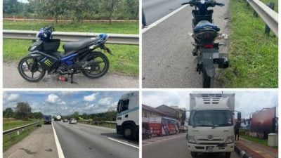 摩托与罗里碰撞后翻覆 骑士当场丧命