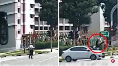 视频 | 七旬汉疑违例过马路  遭汽车撞飞重摔在地