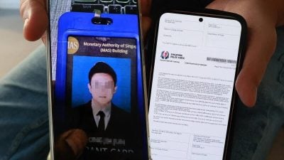 保单到期骗局遭施压  狮城阿叔3天失逾33万