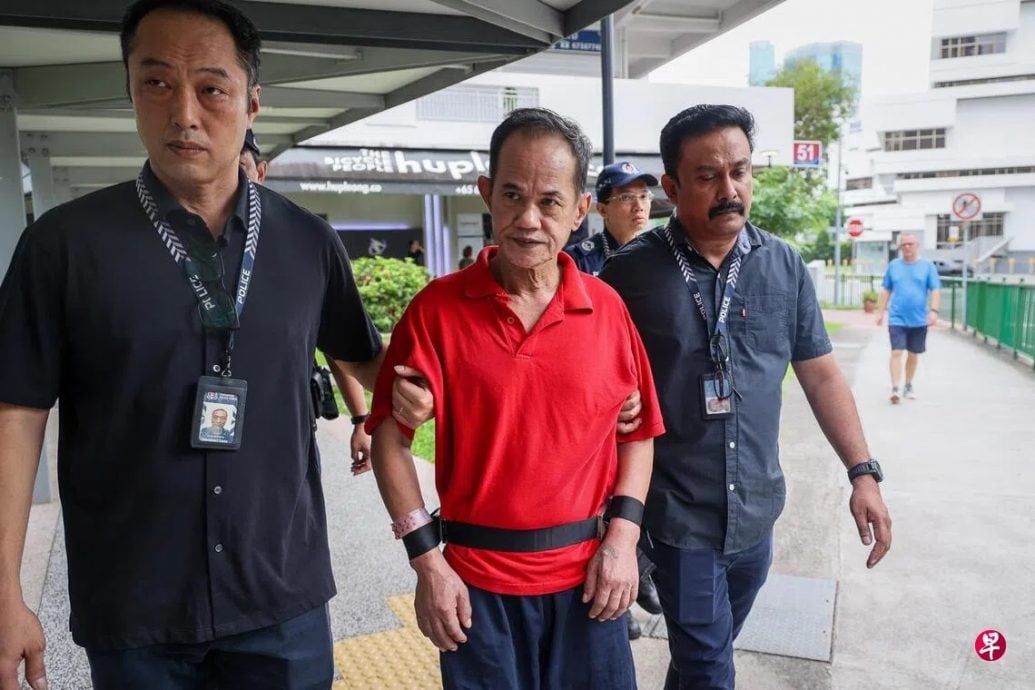 *已签发*柔：狮城二三事：涉狮城振瑞路凌晨谋杀案 59岁嫌凶押回现场重组案情