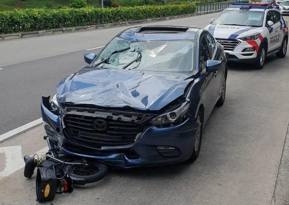 *已签发*柔：狮城二三事：涉车祸后弃车逃致骑士死亡  男子被控8罪