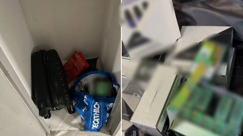 *已签发*柔:狮城二三事:清洁工屡在狮城组屋底层 发现成批电子烟藏暗处