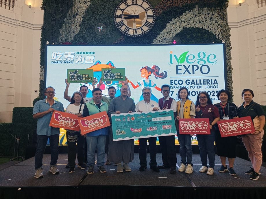 **已签发**柔：素食环保展销会筹得逾10万助4团体