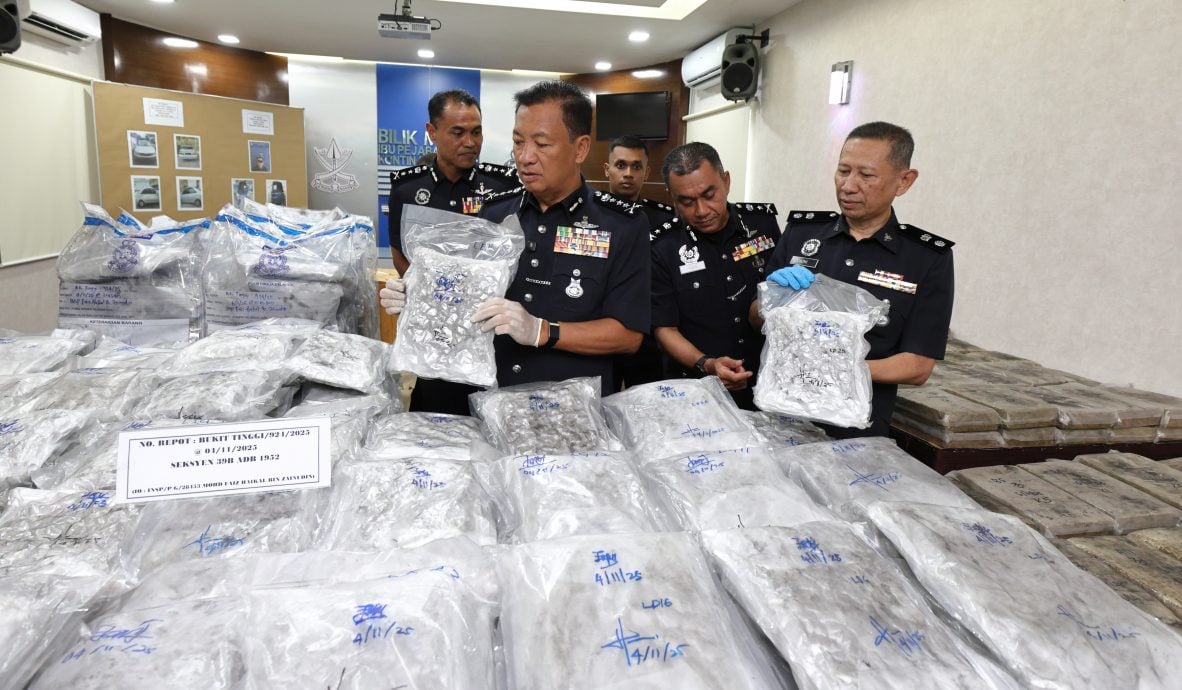 彭警在文冬及马兰起获价值530万令吉大麻与大麻花，逮捕一名男性跑腿。