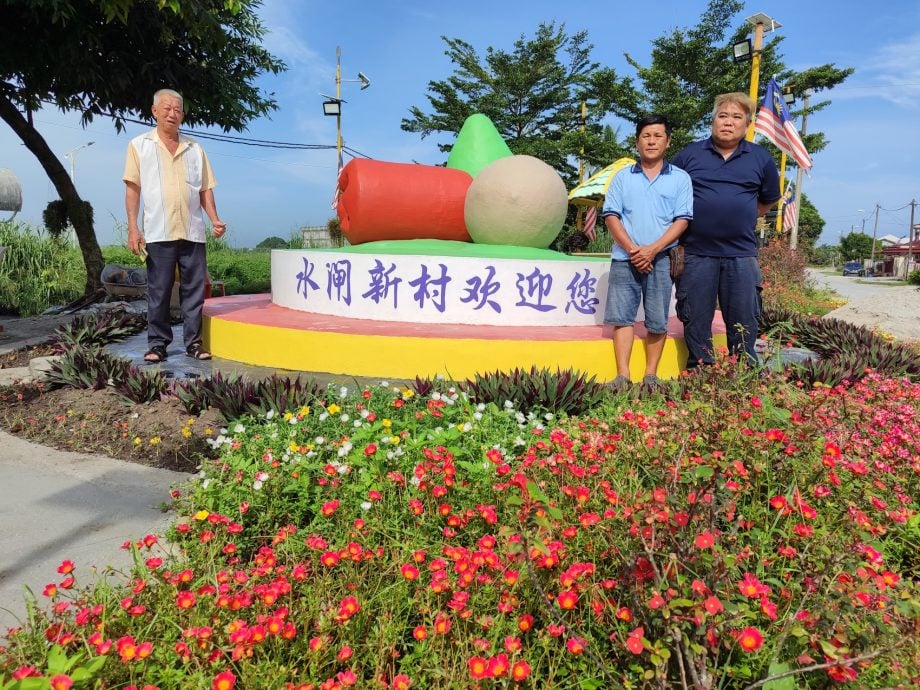 新村美化动起来｜：25日见报∕封底主文∕水闸稻田村翠绿 新年装饰年味浓