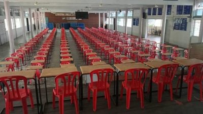 来自莫珍歪的爱中学生 受促为明早SPM考试提早做安排