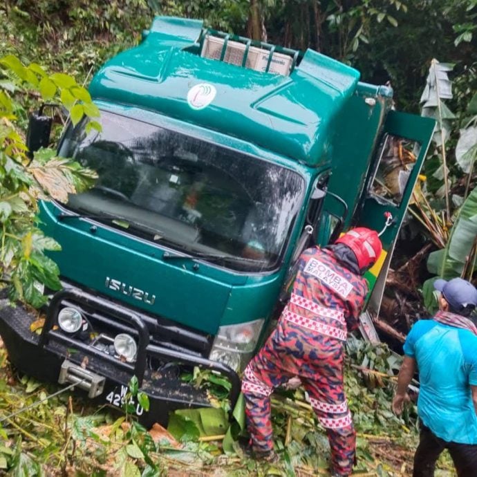 森林局罗里失控坠入山沟 12人伤 1人伤势严重