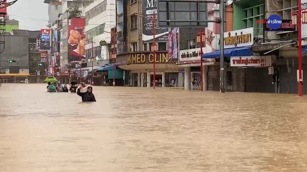 泰南大水灾 泰相阿努廷调整行程紧急赴合艾视察