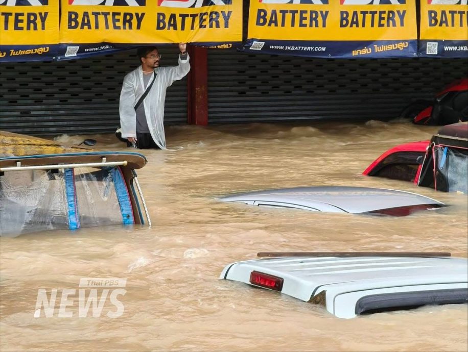 泰南大水灾/图辑/房子车辆都淹没 带你看合艾洪水围城