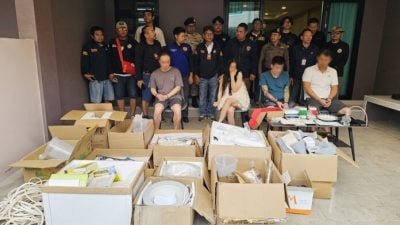 泰警突袭别墅起制毒设备 大马男子液体倒马桶疑毁证