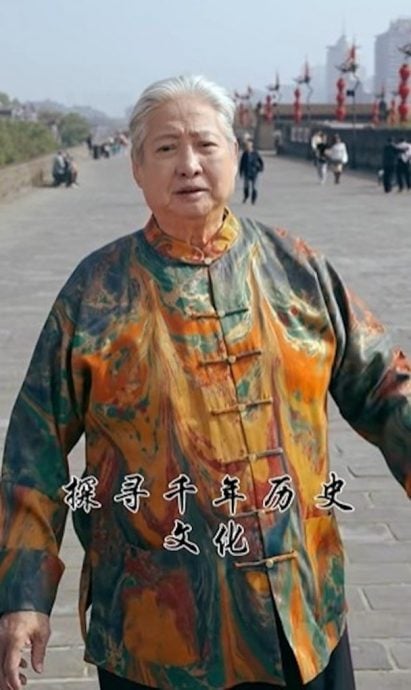 洪金宝西安会武术名将 耍太极步履稳健精神佳