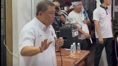 选委会指非路阳候选人 谭永福演说遭中止