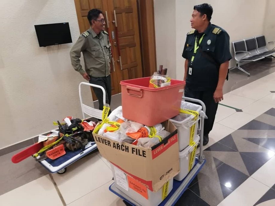 男子偷伐沉香木认罪,罚款1万5000令吉。