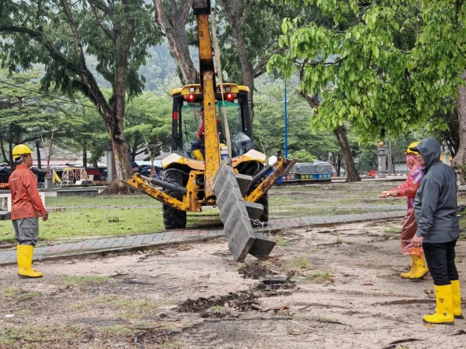 直落峇迪海滩正在修复 禁民众进入