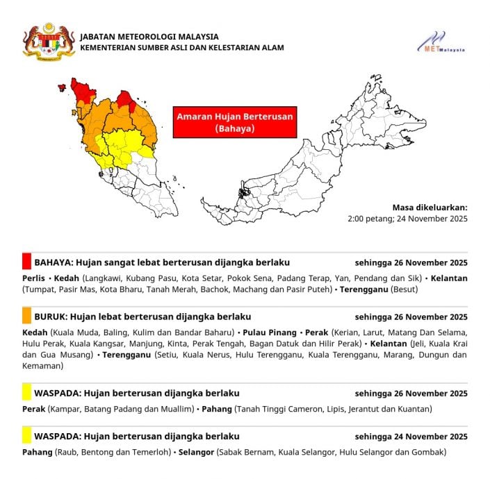 红色警报解除 霹9县持续橙色警报