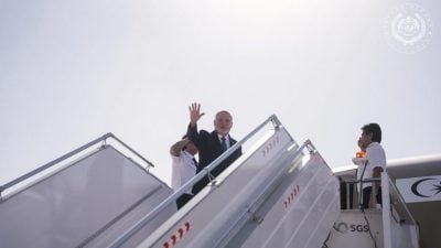 结束沙地国事访问   元首启程往巴林