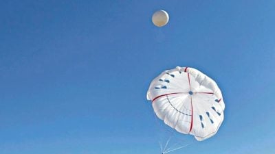 中研发“捕风伞”完成测试　　向天要电不是梦 