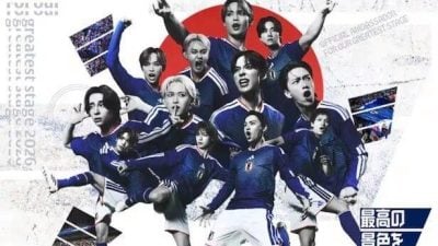 被指酷似韩国太极旗  日本男足海报引发争议