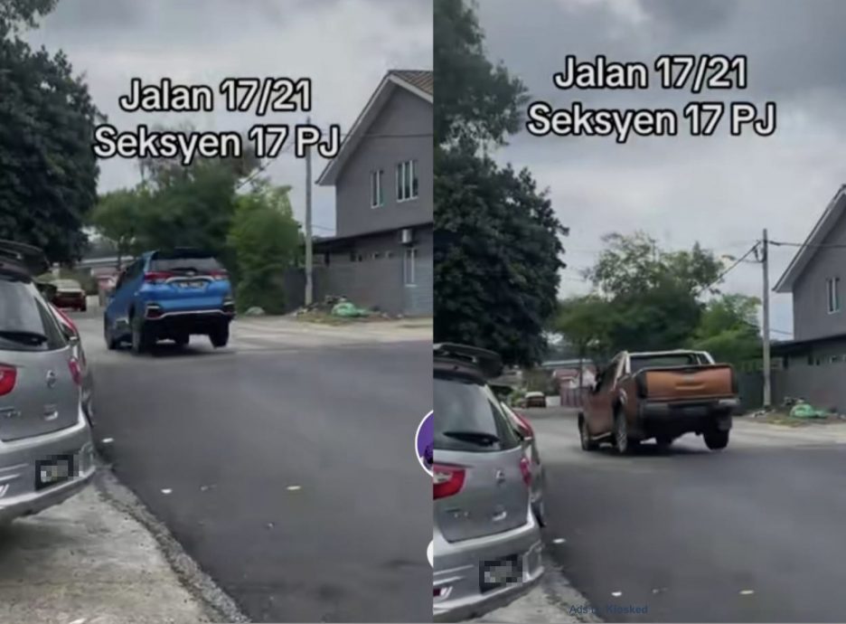 视频|未上漆减速丘成起飞陷阱 汽车逐辆腾空掀飞车潮