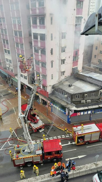 视频|港两地再传火警事故! 今早仅20分钟先后起火