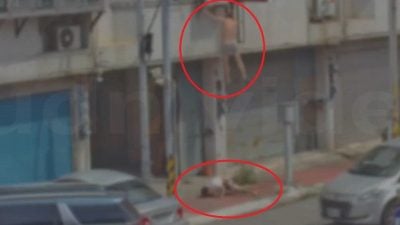 警方突袭穿内裤跳楼逃  诈团干部摔断腿落网