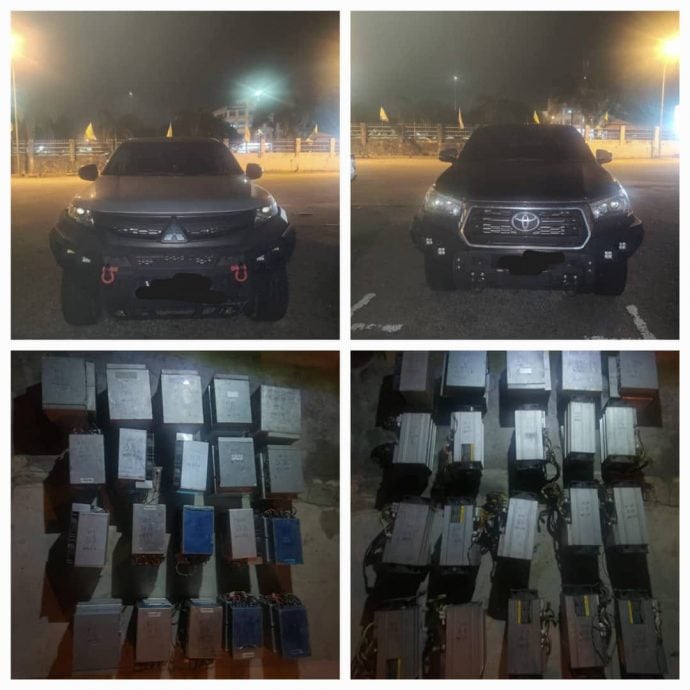 警突击行动起106台挖矿机 8男子落网