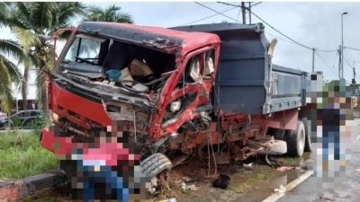 前方车忽刹停   罗里撞罗里2司机伤