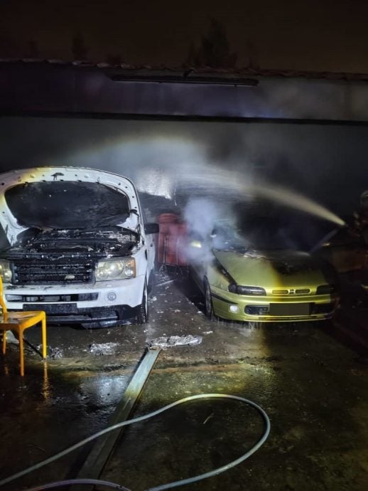 车房火患 两车引擎烧毁20%无人伤