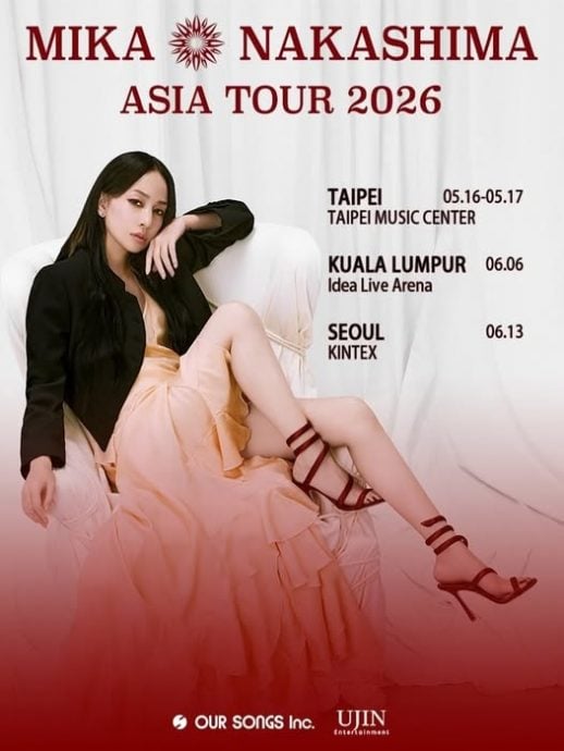 辟谣赤脚唱歌为吸大地能量 中岛美嘉明年6月唱进大马