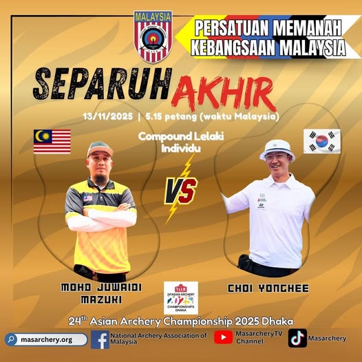 达卡亚洲射箭赛  大马以2铜结束旅程