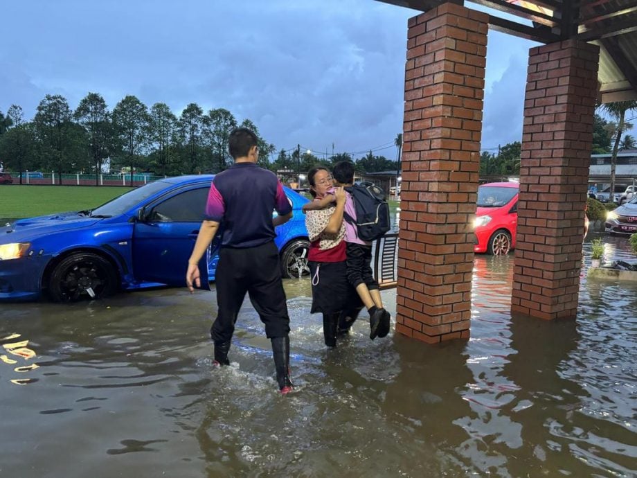 长命雨来袭 利民华小又淹水
