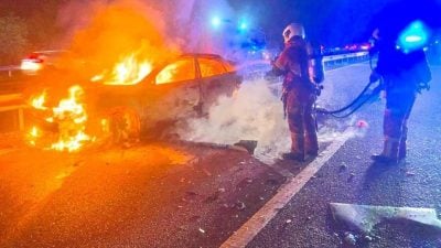 南北大道车祸 2车碰撞7外劳轻重伤