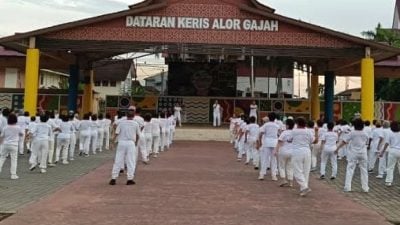 甲太极气功十八式大汇操   200人耍太极场面壮观