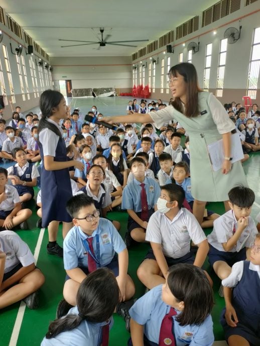 (古城第五版主文)鼎华小学举行学生阅报计划